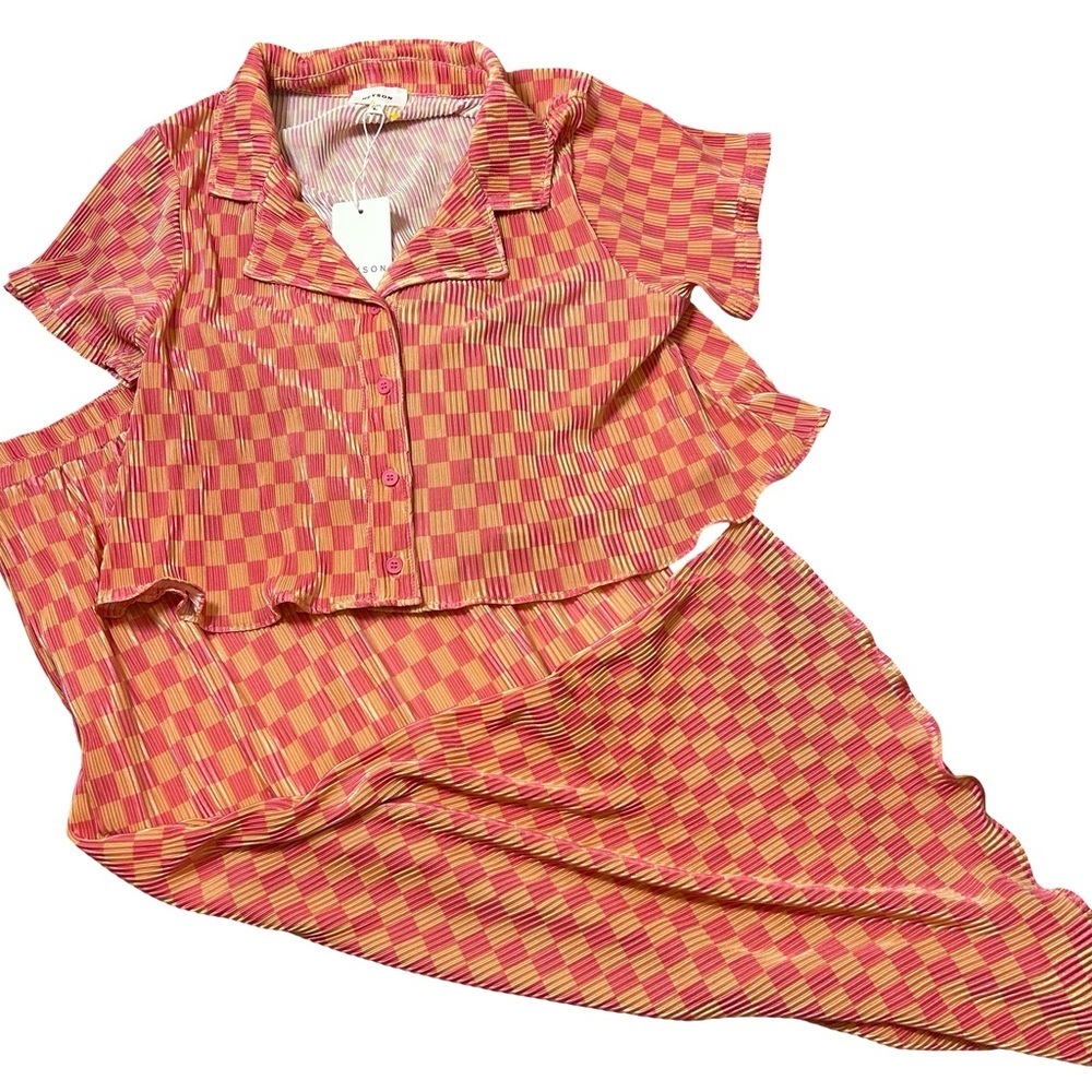 NWT | Heyson Pink & Orange Two-Piece Set | Size Large 💕✨ 🧡 - Picture 3 of 13